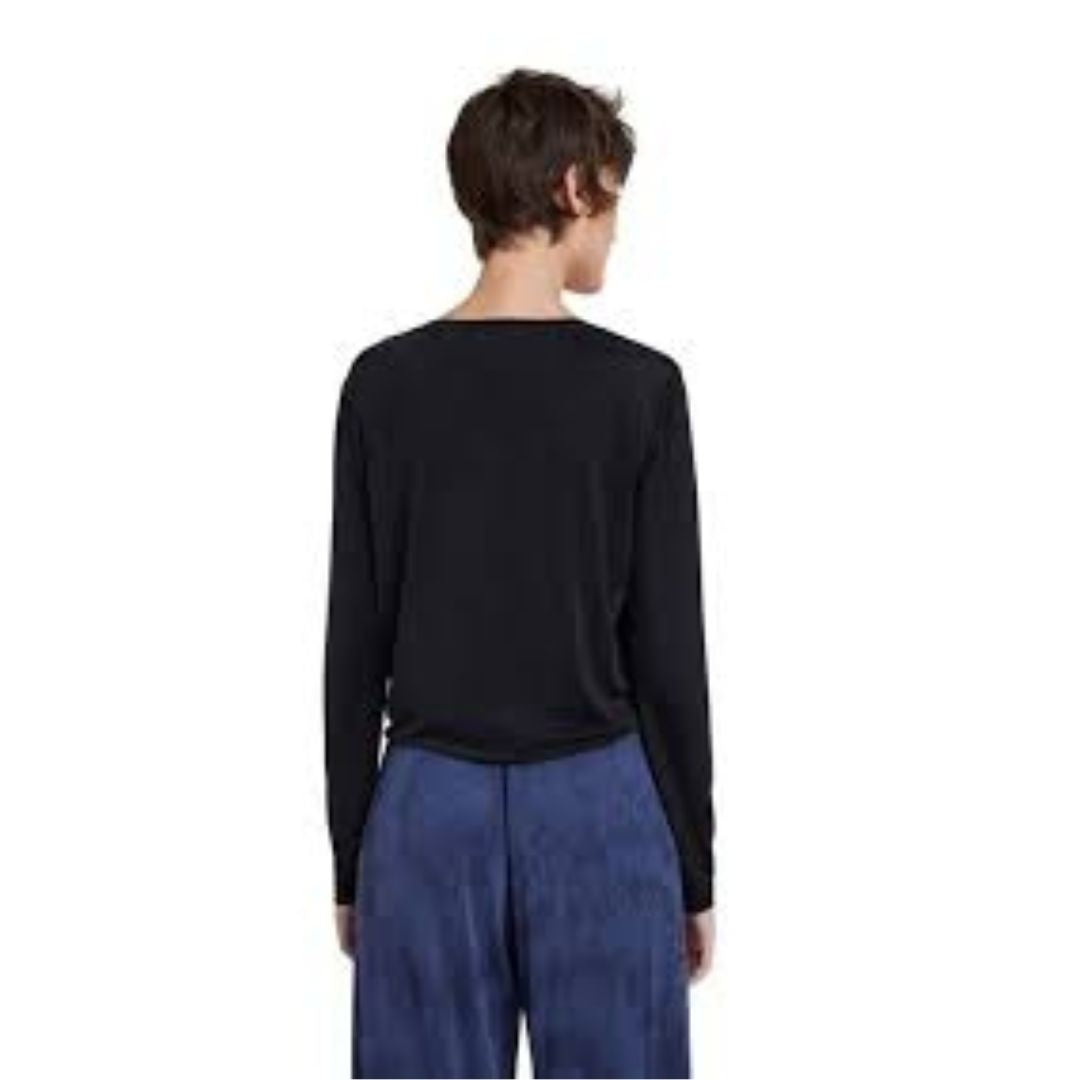 Desigual Tee Cupru Hosszú Ujjú Felső | Fekete