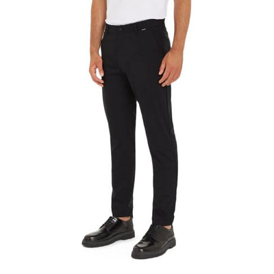 Calvin Klein Tech cotton Stretch Slim Nadrág | Fekete
