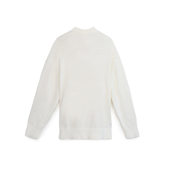 Calvin Klein férfi Tape Yarn Pulóver | Fehér