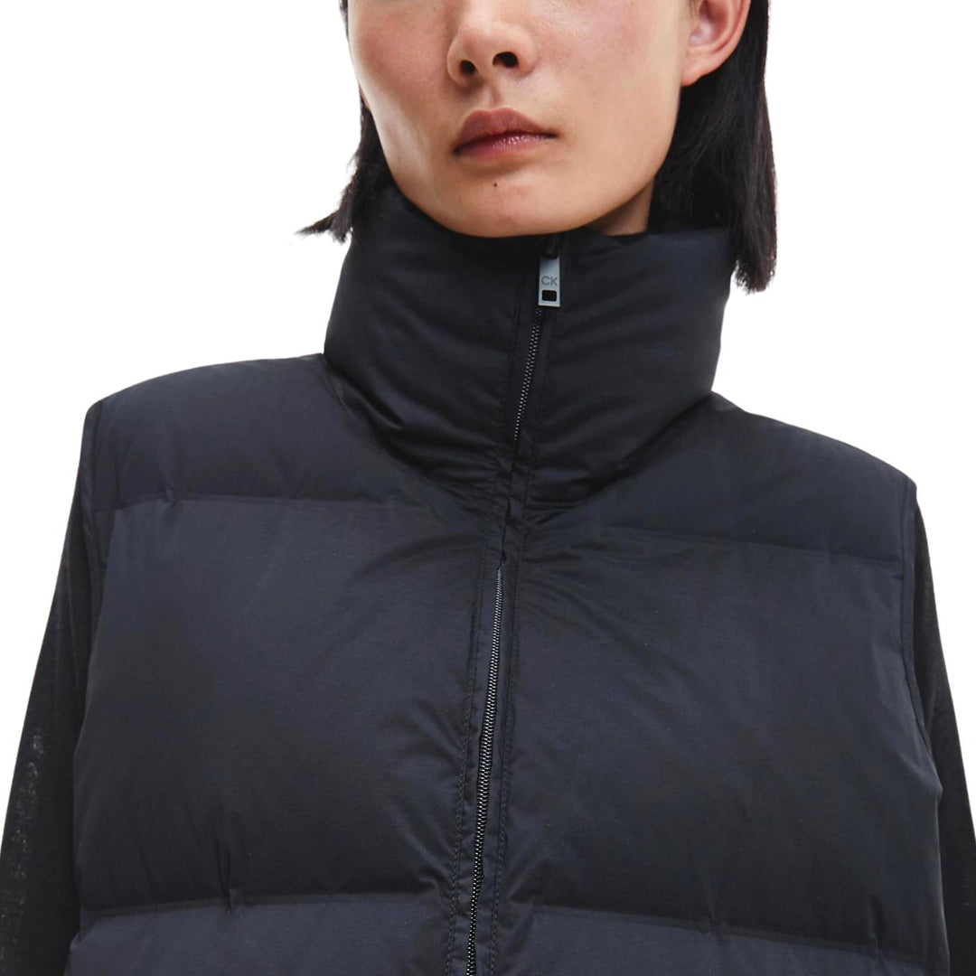 Calvin Klein Maxi Puffer Mellény | Fekete