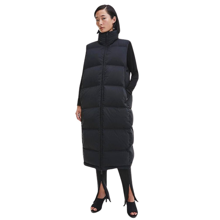 Calvin Klein Maxi Puffer Mellény | Fekete