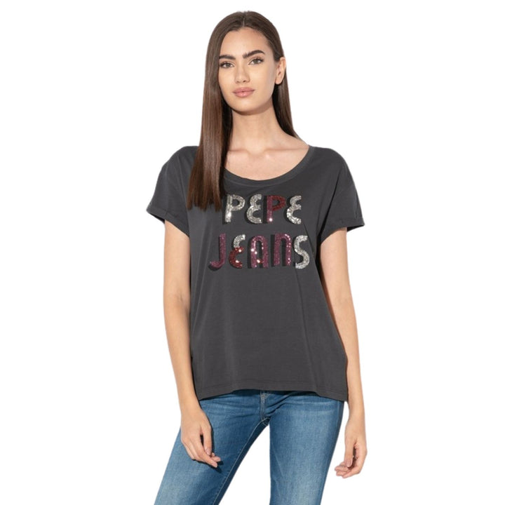 Pepe Jeans női Rövid Ujjú Póló | Sötétszürke