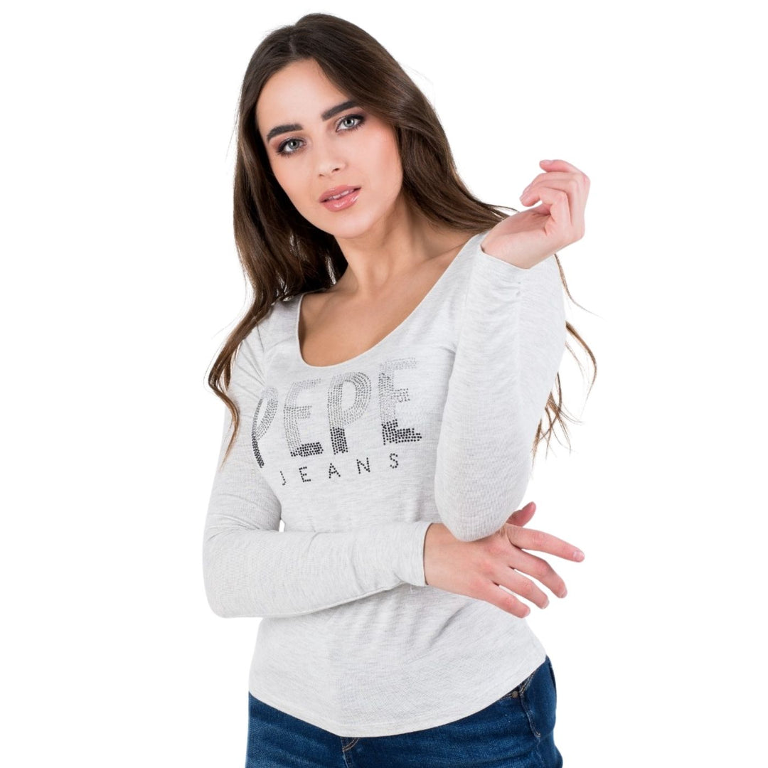 Pepe Jeans Hosszú Ujjú Blúz | Szürke