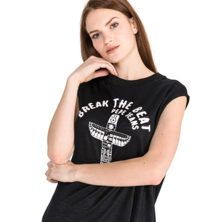Pepe Jeans női ujjatlan Top | Fekete