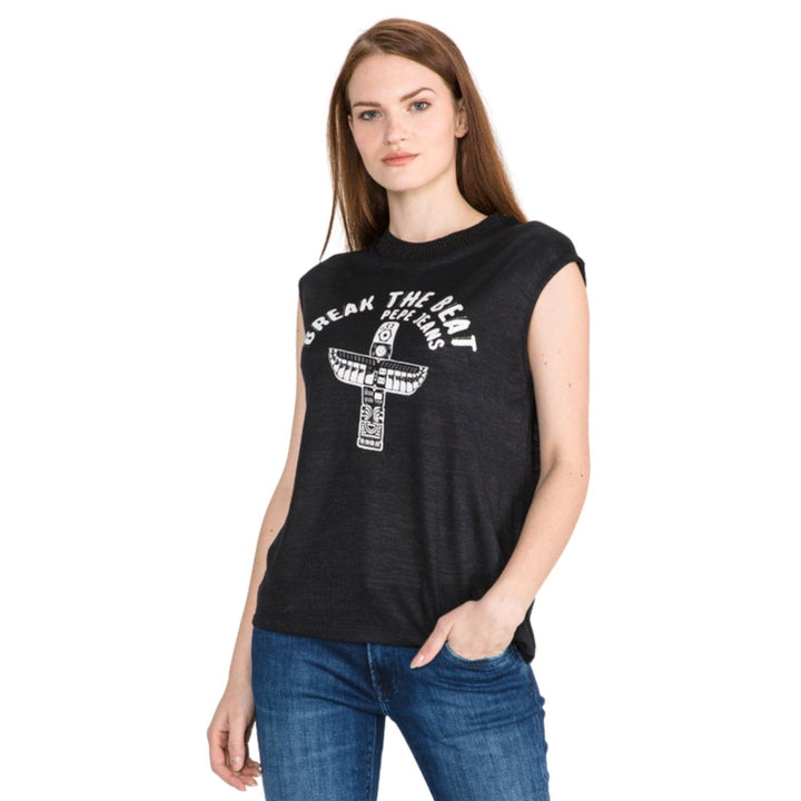 Pepe Jeans női ujjatlan Top | Fekete