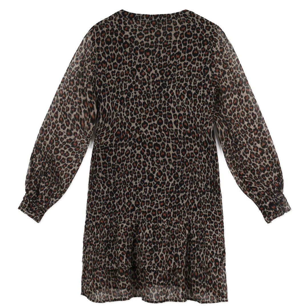 Pepe Jeans Hosszú ujj Ruha | Leopárd mintás