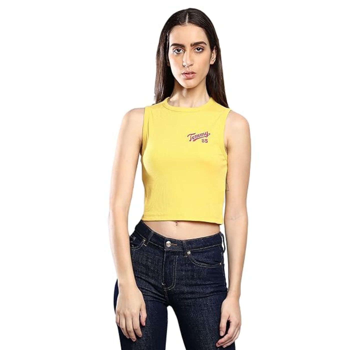 Tommy Hilfiger Ujjatlan Top | Sárga