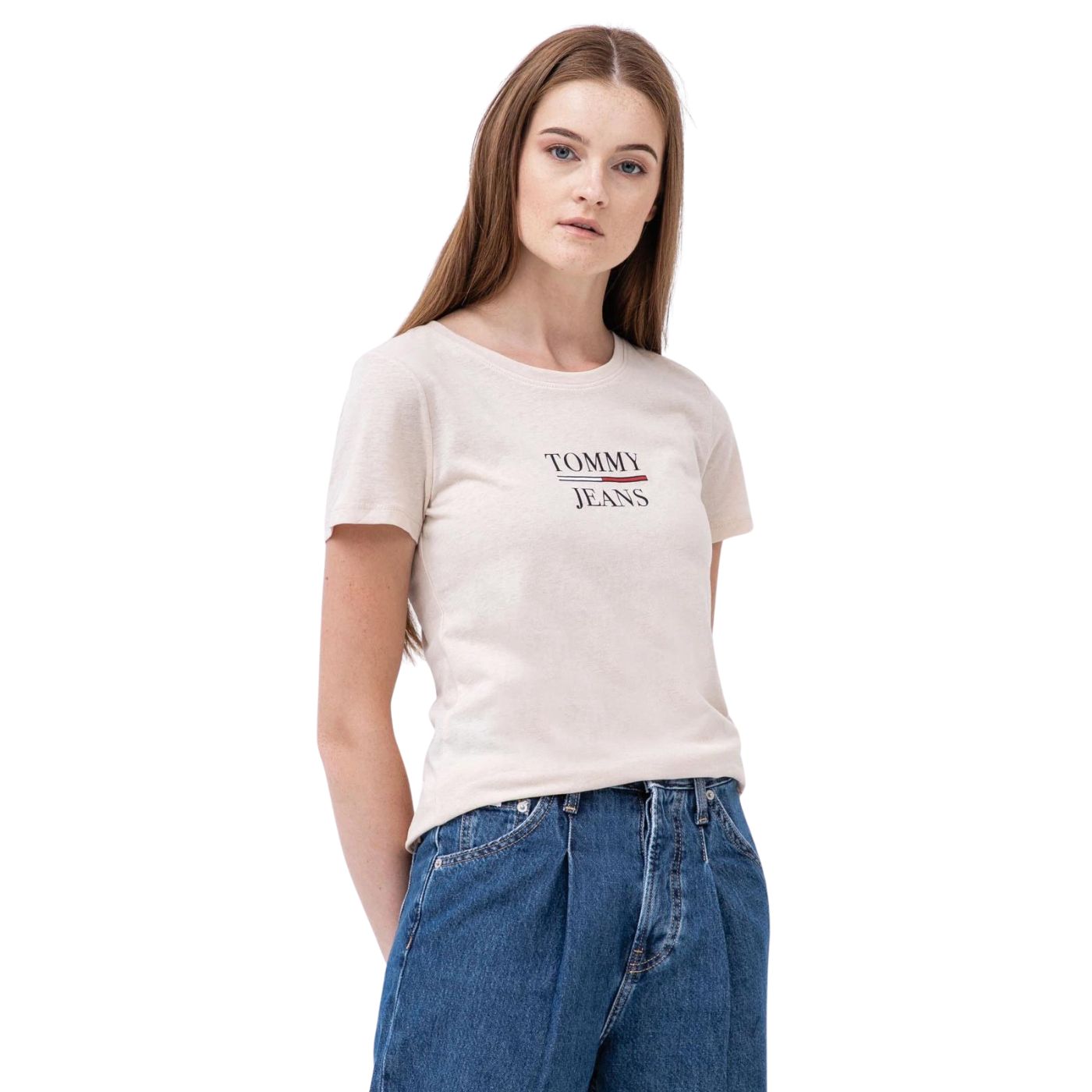 Tommy Hilfiger TJW Skinny Rövid Ujjú Póló | Bézs