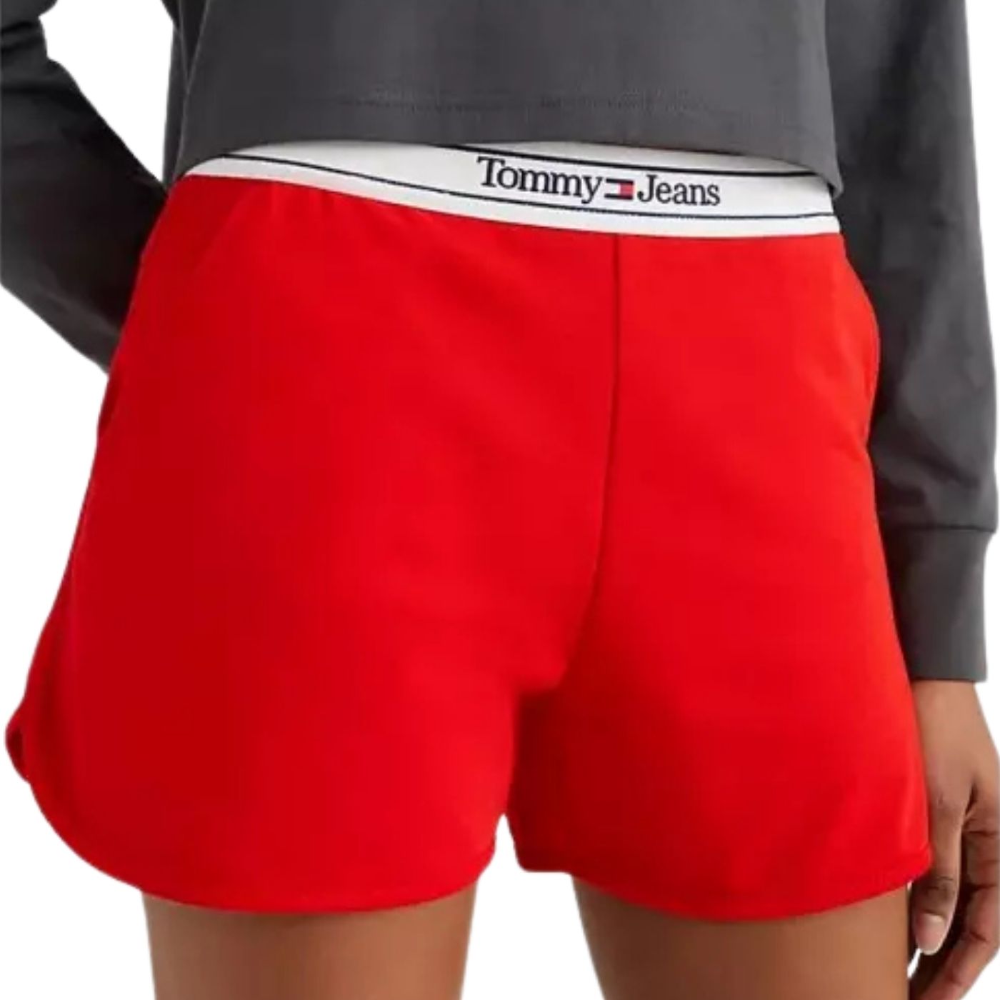 Tommy Hilfiger női Taping Sweatshort Rövidnadrág | Piros