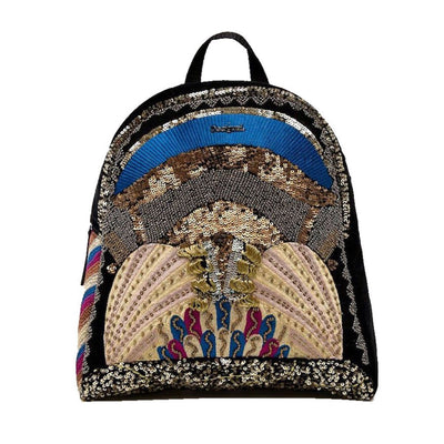 Desigual Treasure Venice Mini Hátizsák | Fekete Mintás