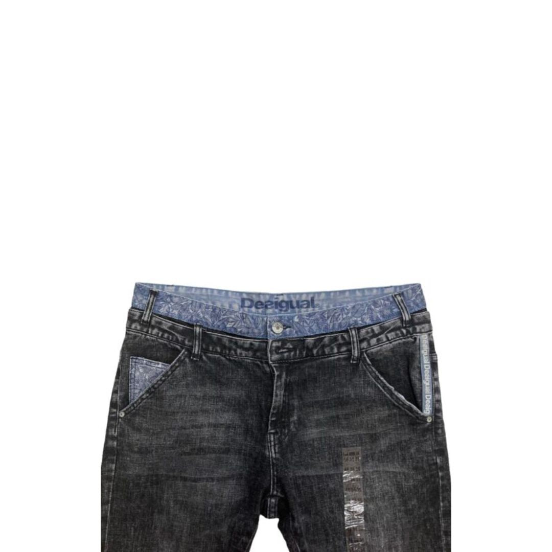 Desigual Férfi Denim Florenci Nadrág | Sötétszürke