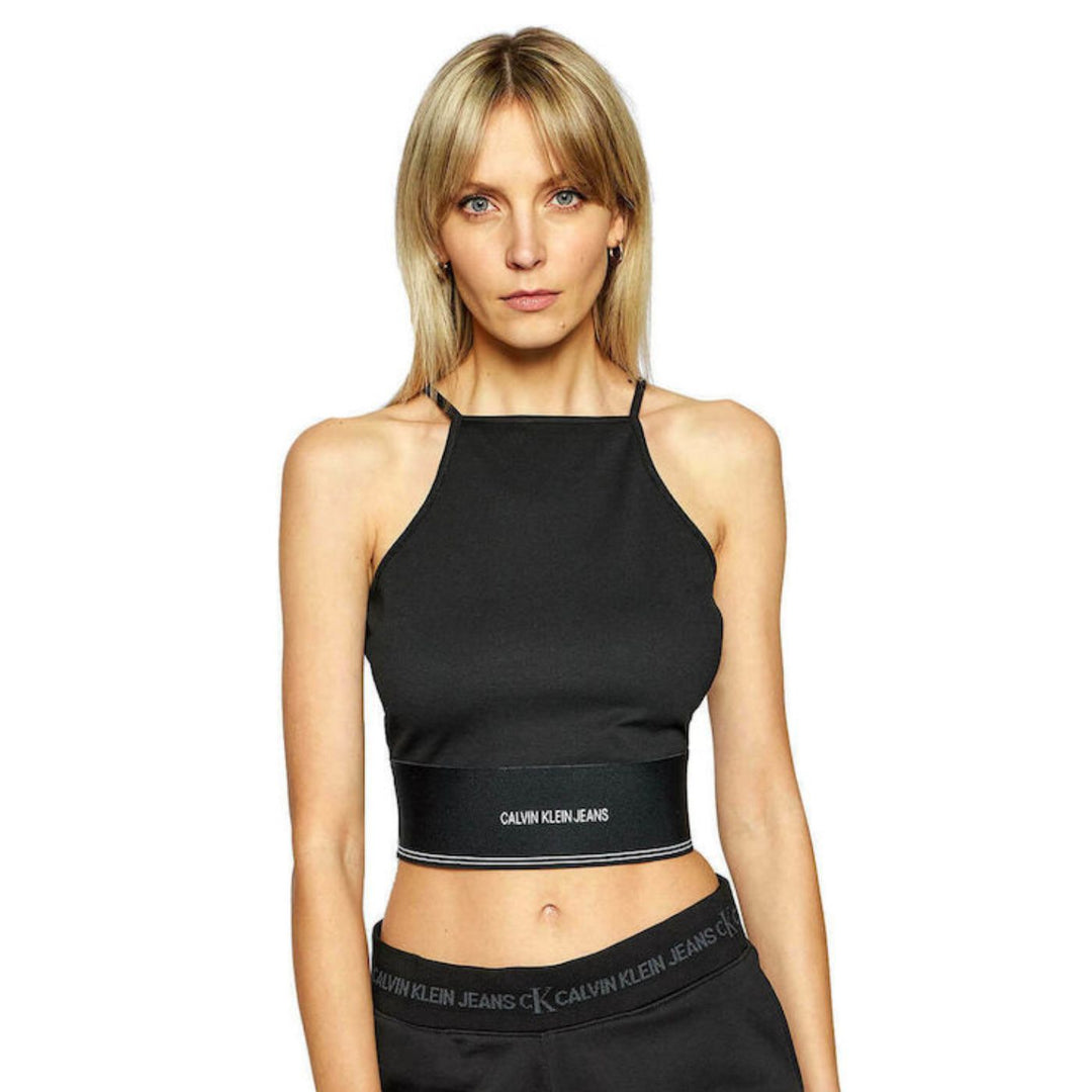 Calvin Klein Spagettipántos Top | Fekete
