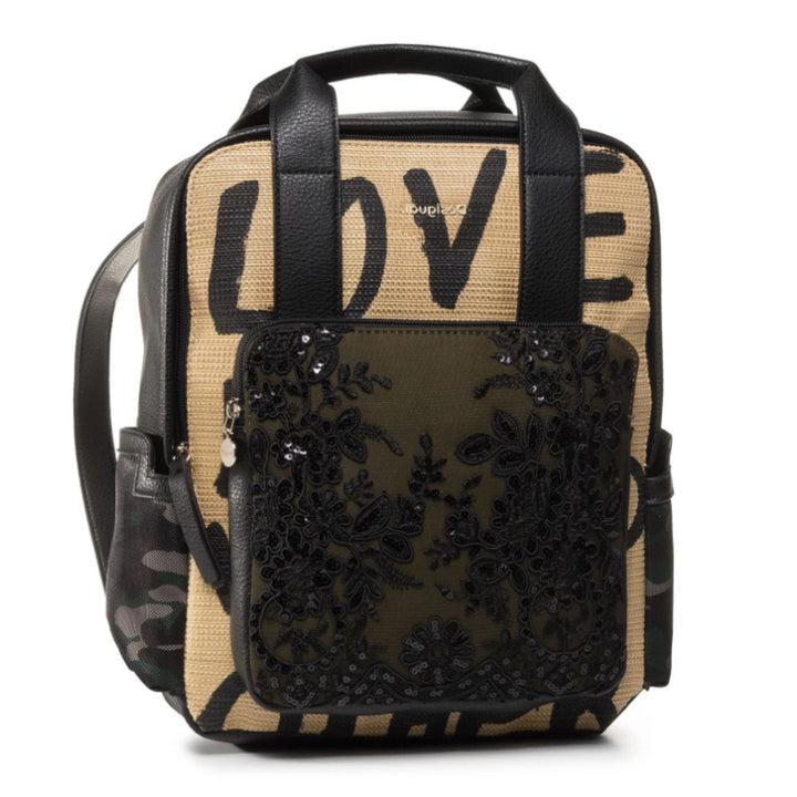 Desigual Martinika Khaki Mintás Hátizsák