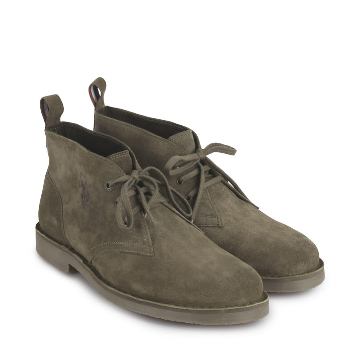 U.S. Polo Assn. Férfi Velúr Bokacsizma | Khaki
