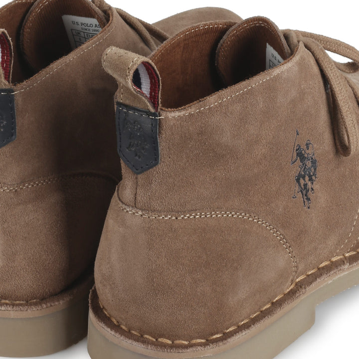 U.S. Polo Assn. Férfi Velúr Bokacsizma | Bézs