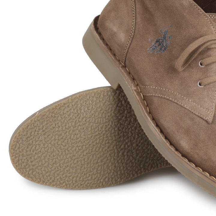 U.S. Polo Assn. Férfi Velúr Bokacsizma | Bézs