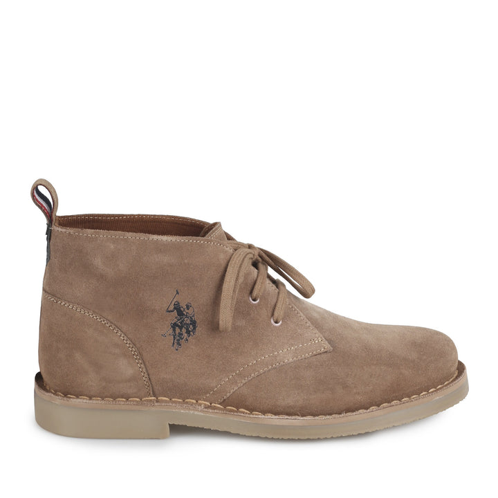 U.S. Polo Assn. Férfi Velúr Bokacsizma | Bézs
