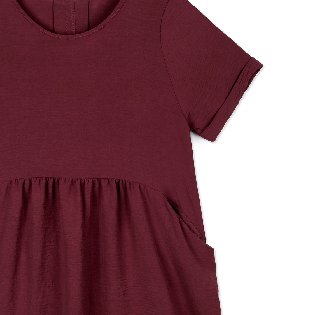 x weStyle Rövid Ujjú Ruha | Bordó