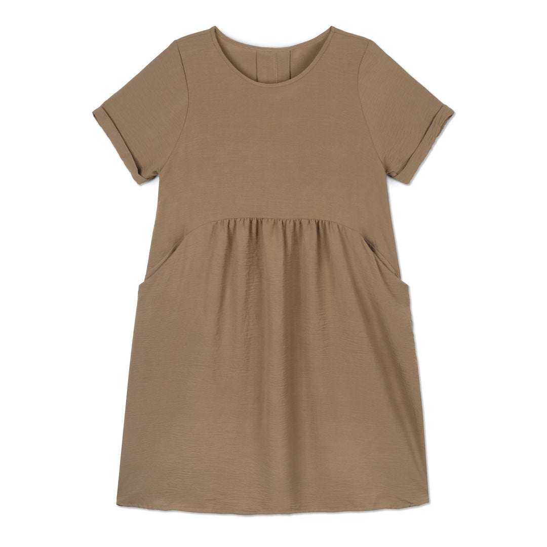 x weStyle Rövid Ujjú Ruha | Barna