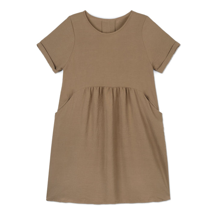 x weStyle Rövid Ujjú Ruha | Barna