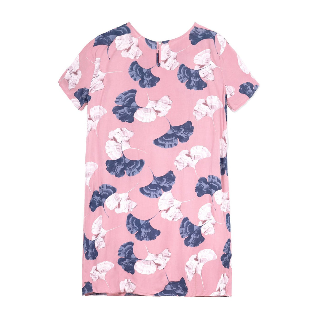 x weStyle Rövid Ujjú Ruha | Rózsaszín Kék Virágos