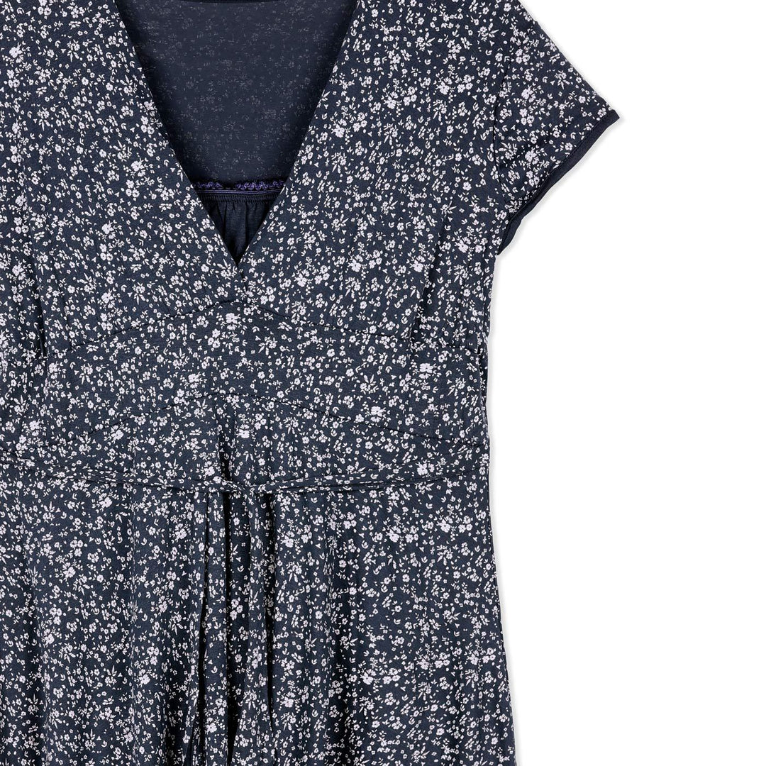 x weStyle Megkötős Ruha | Sötétkék Virágos
