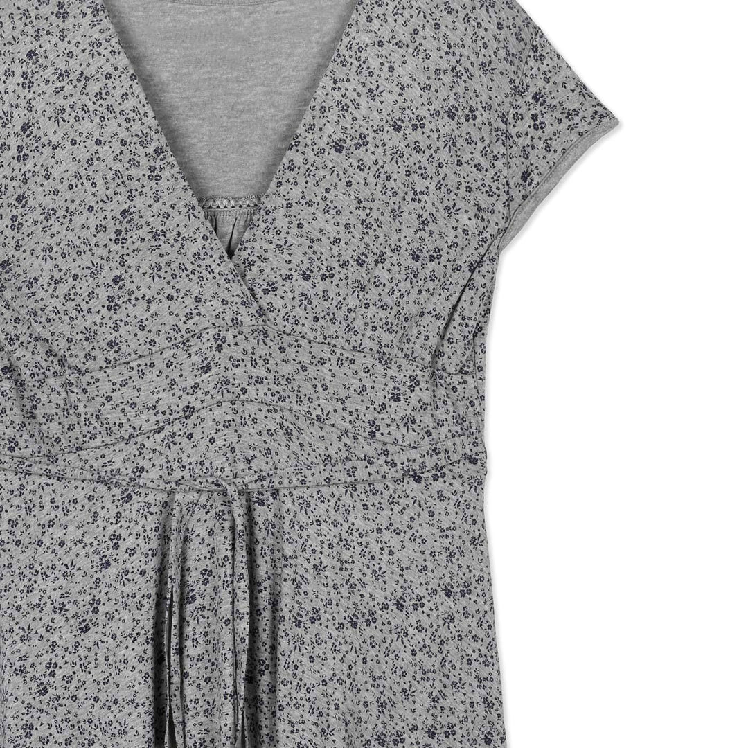 x weStyle Megkötős Ruha | Szürke Virágos
