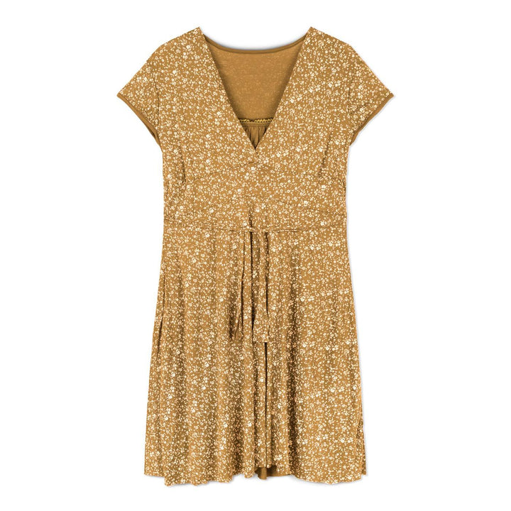 x weStyle Megkötős Ruha | Sárga Virágos