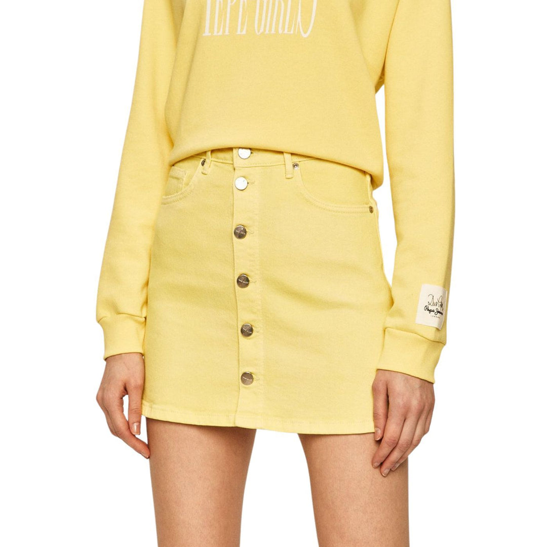 Pepe Jeans Citromsárga Farmerszoknya