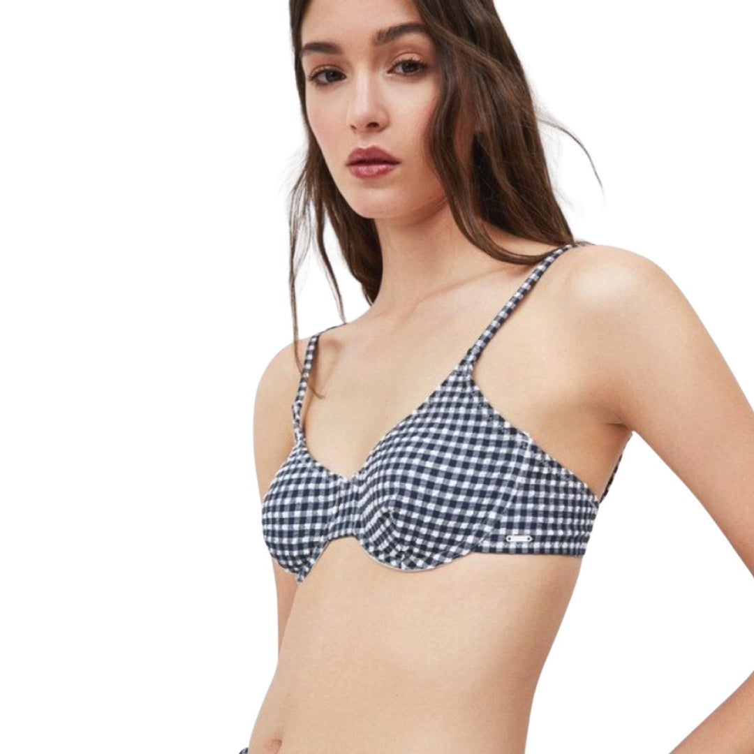 Pepe Jeans Fürdőruha Felső | Fekete Kockás