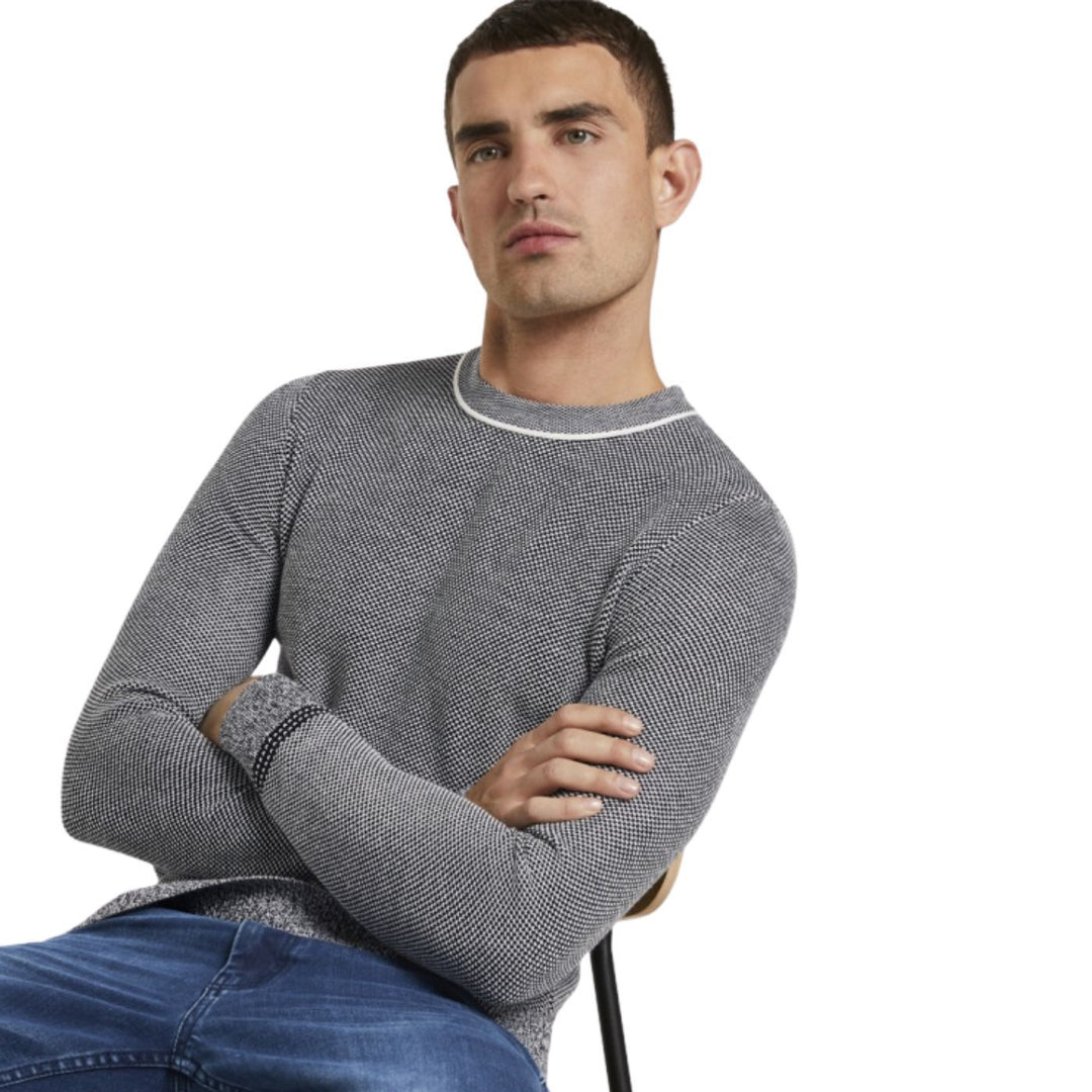 Tom Tailor Kötött Pulóver | Szürke-Fekete