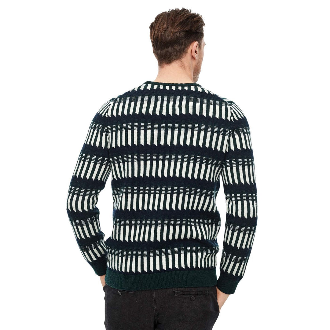 s.Oliver Férfi Pulóver | Sötétzöld Mintás