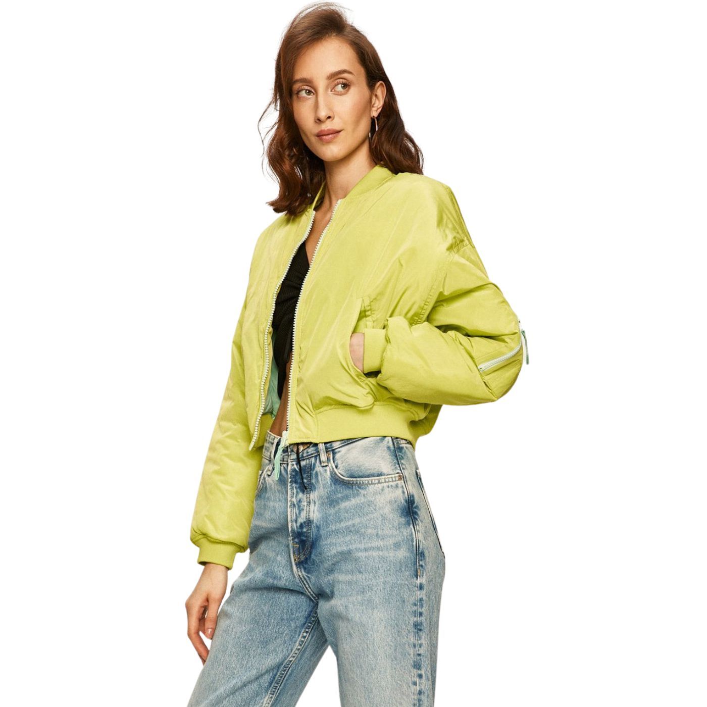 Pepe Jeans x Dua Lipa | Bomber Dzseki | Lime