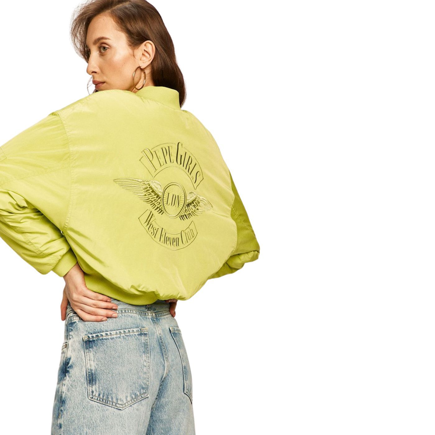 Pepe Jeans x Dua Lipa | Bomber Dzseki | Lime