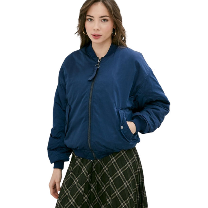 Pepe Jeans x Dua Lipa | Bomber Dzseki | Sötétkék