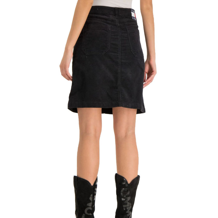 Tommy Hilfiger Kordbársony | Szoknya | Fekete