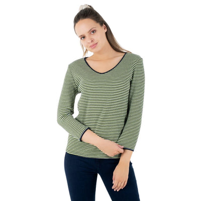 Tom Tailor Felső | Zöld Csíkos