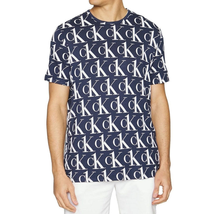 Calvin Klein | Férfi Póló | Kék-Fehér