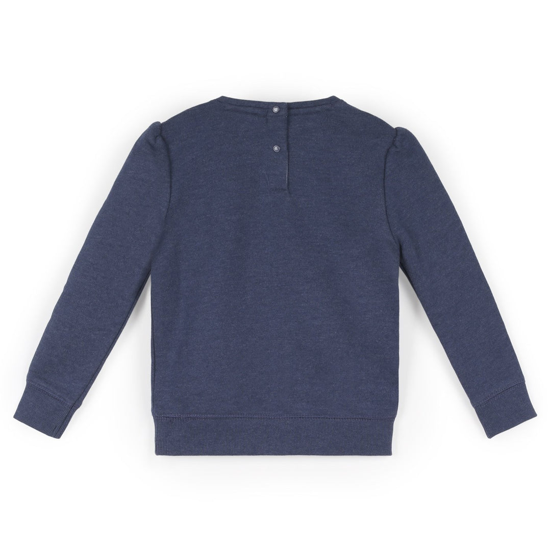 Tommy Hilfiger Lány Pulóver | Sötétkék Mintás