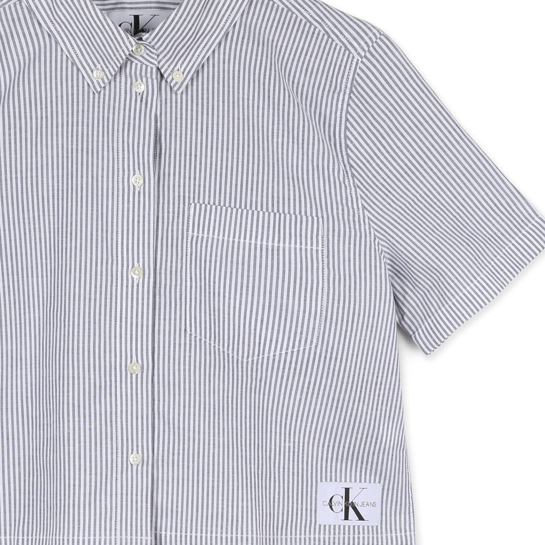 Calvin Klein Csíkos Crop Ing