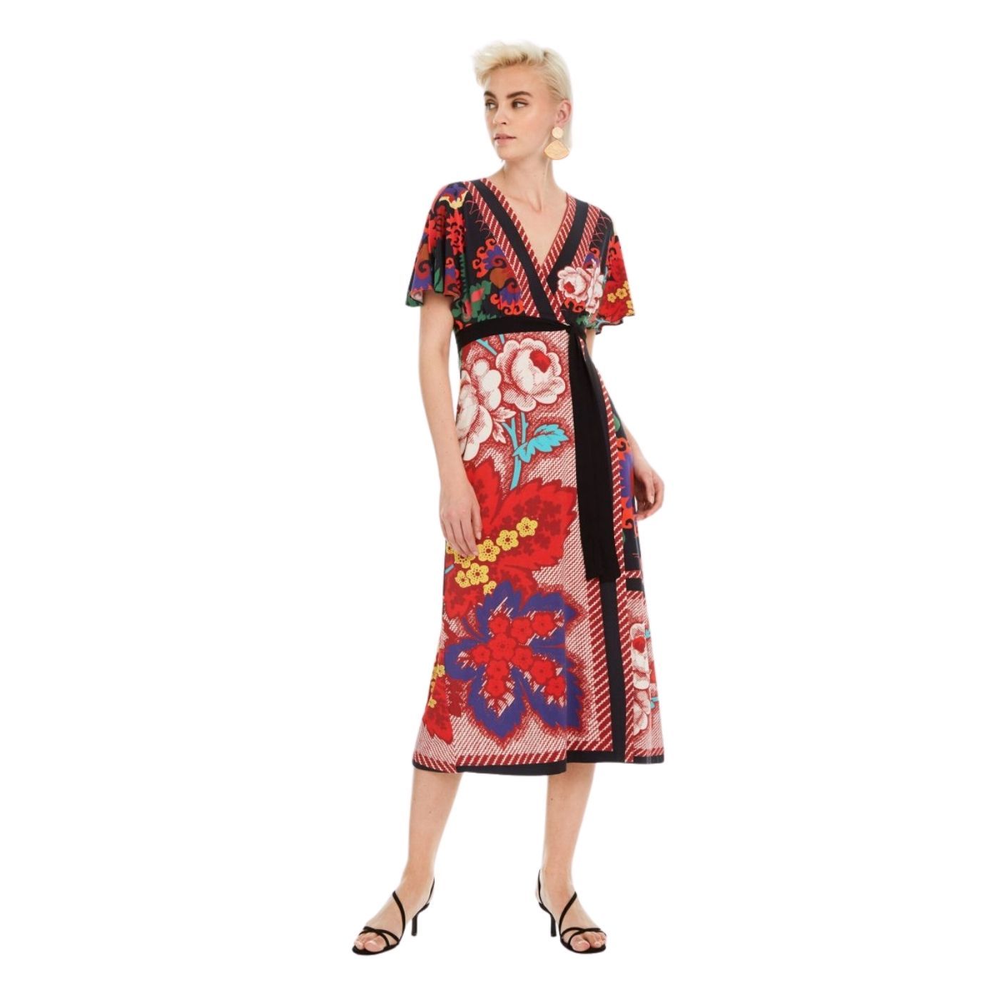 Desigual Amaryllis | Női Rövid Ujjú Midi Ruha