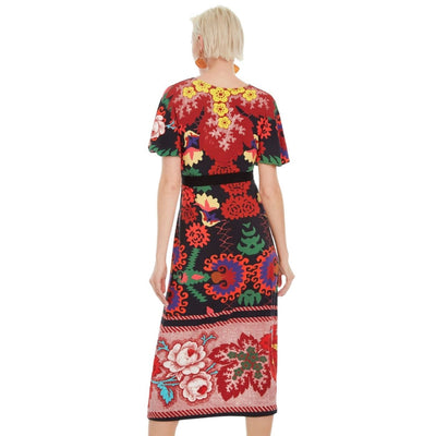 Desigual Amaryllis | Női Rövid Ujjú Midi Ruha