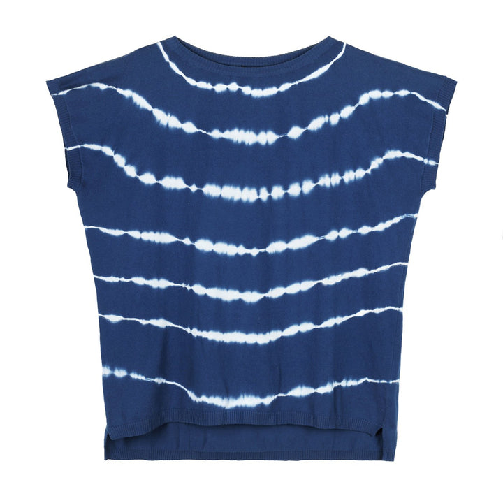 OVS Kötött Mellény | Kék Batikolt