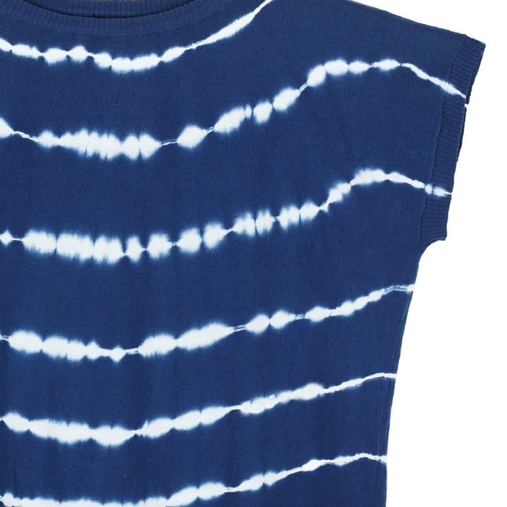 OVS Kötött Mellény | Kék Batikolt